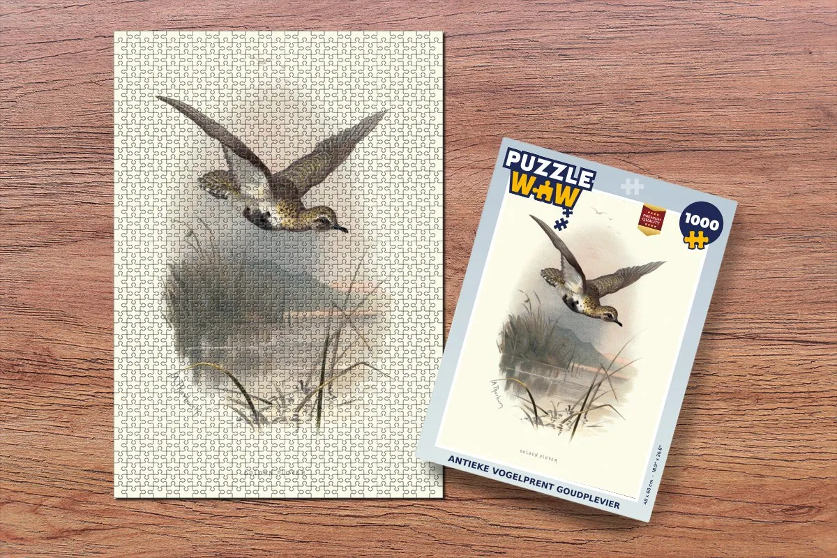 PuzzleWow Antieke Vogelprent Legpuzzel 1000 Stuks - Multicolor