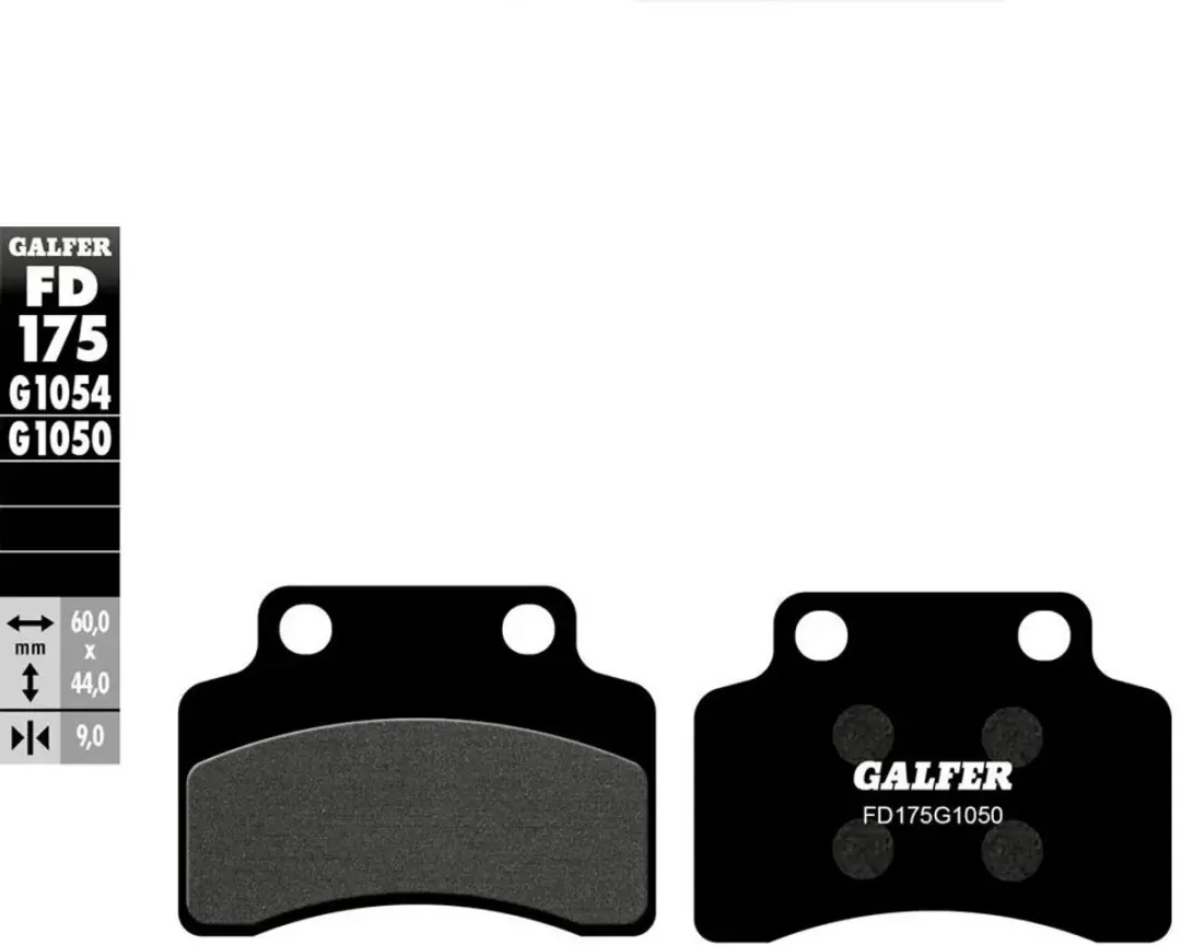 Galfer Scooter FD175G1050 Organische Remblokken - Zwart - afbeelding 2 van 2