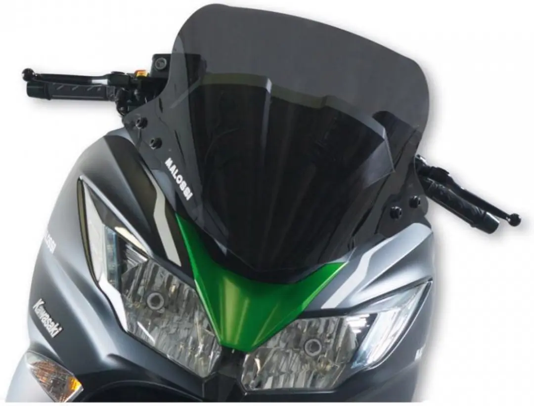 Bulle Malossi sport fumé foncé pour scooter Kawasaki 125 J IE Après 2016 Neuf
