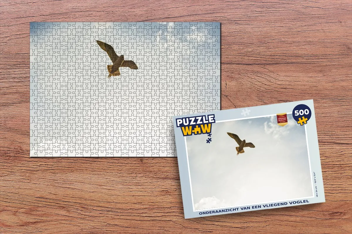PuzzleWow Vogelel Legpuzzel 500 Stuks - Multicolor