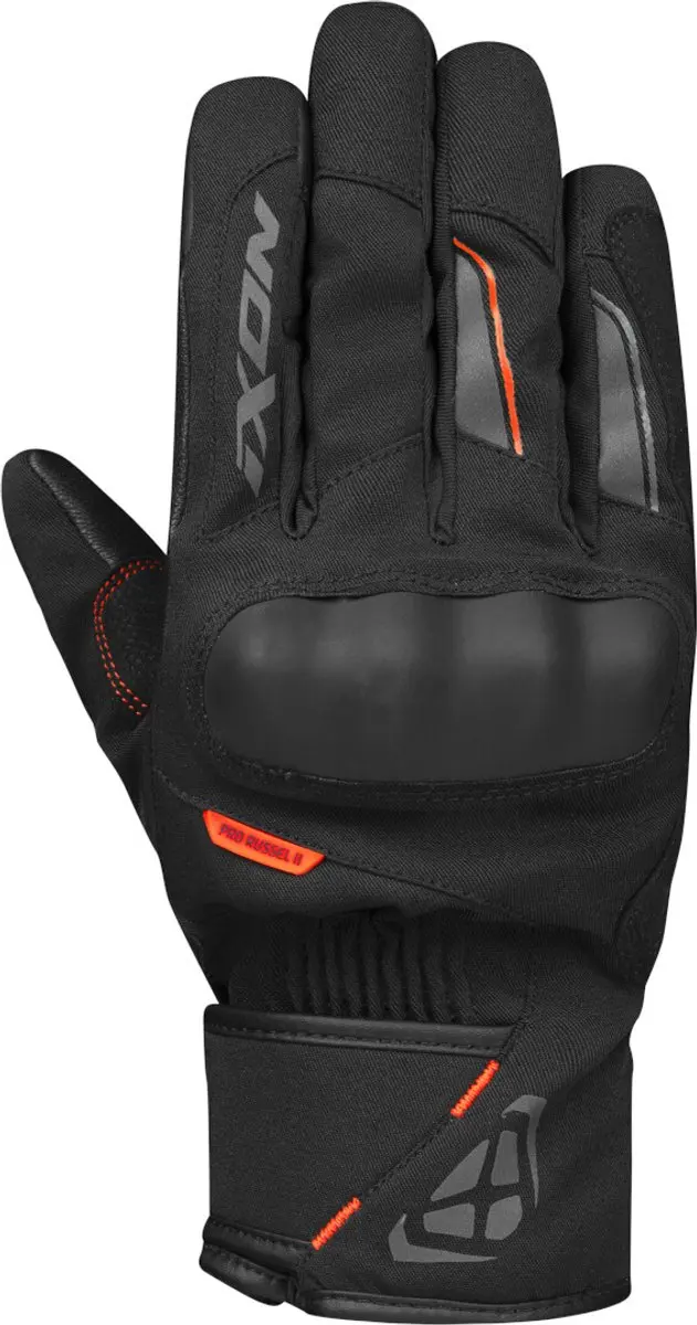 Ixon Pro Russel 2 Zwart Grijs Oranje Waterdichte Handschoenen