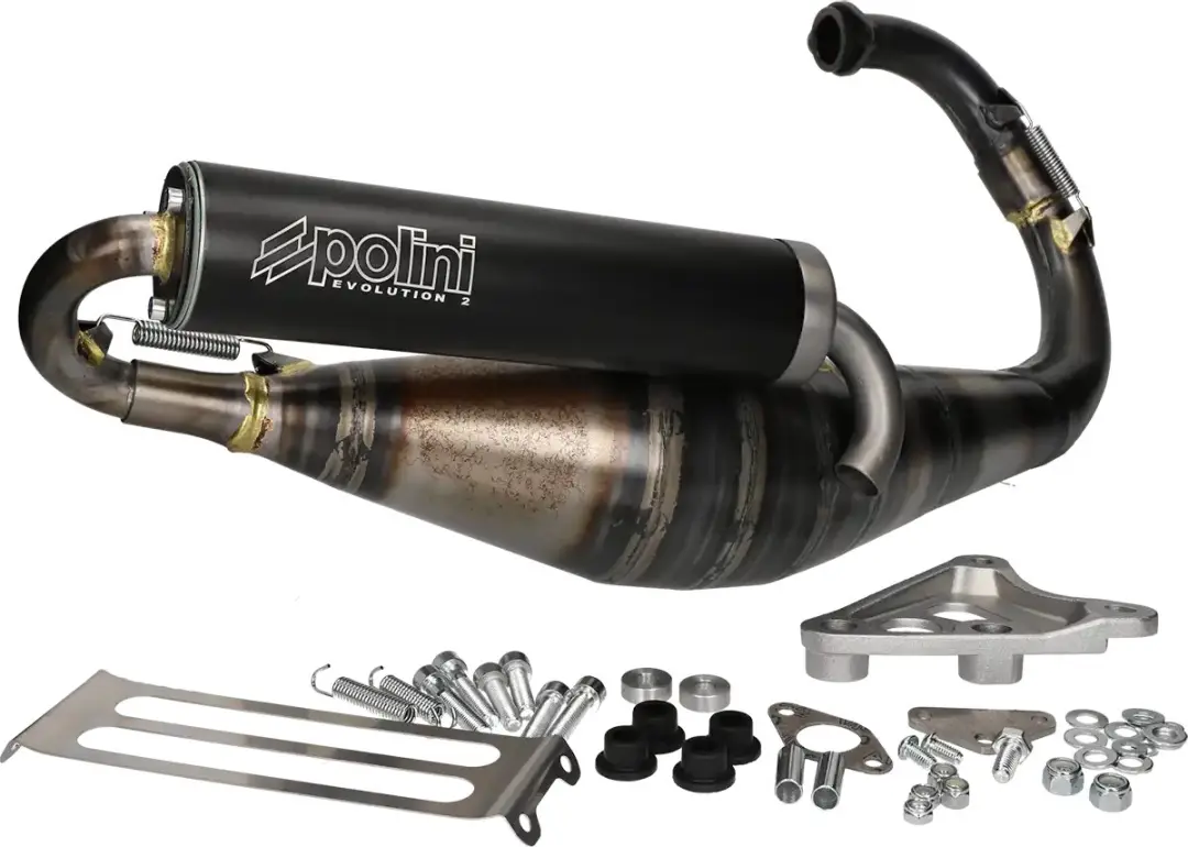 Polini 70cc Evolution 2 uitlaat voor Minarelli Verticaal 2 Takt