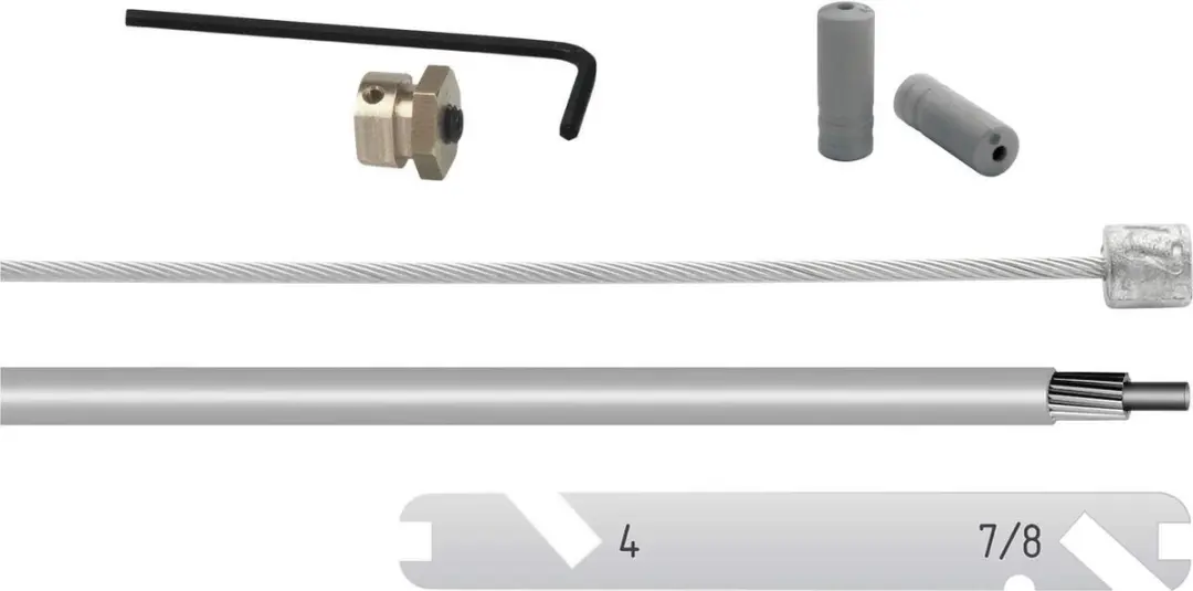 Elvedes Nexus Versnellingskabelset RVS - 1700/2250mm - Zilver - afbeelding 6 van 6