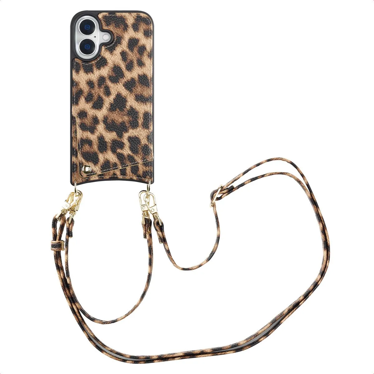 Selencia Hoesje iPhone 16 Leopard