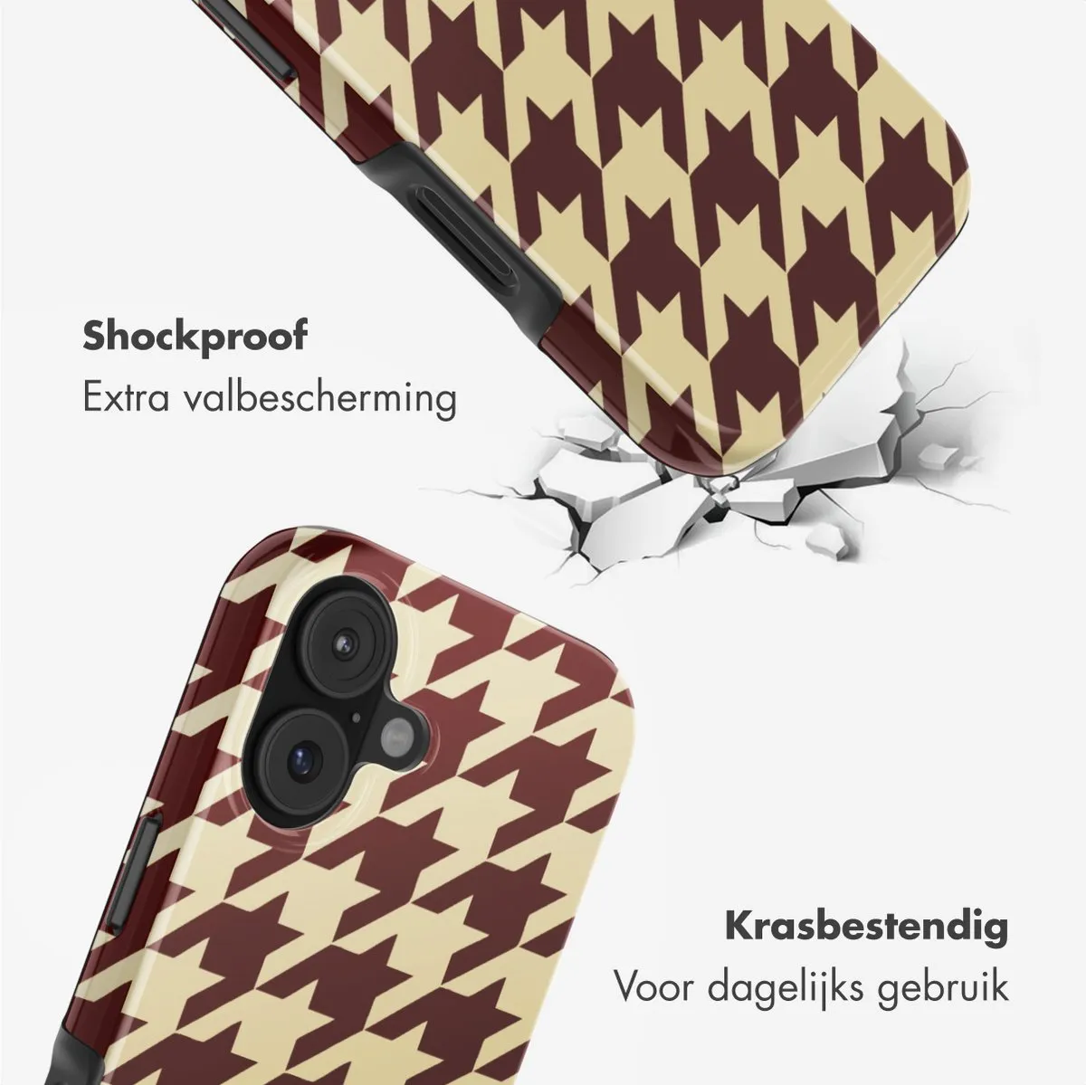 Selencia Hoesje iPhone 17 Pro Pied-de-Poule - MagSafe