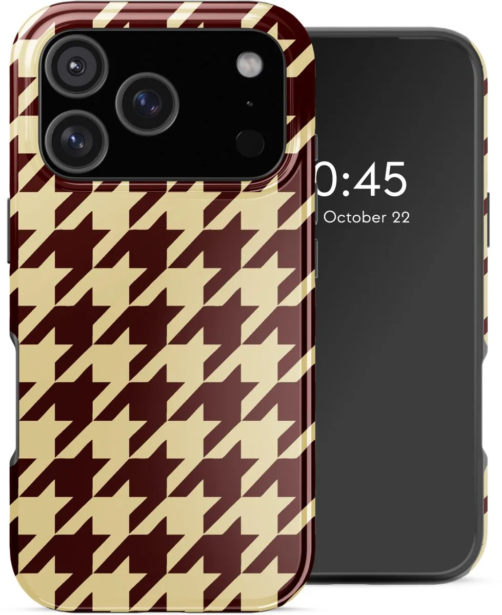 Selencia Hoesje iPhone 17 Pro Pied-de-Poule