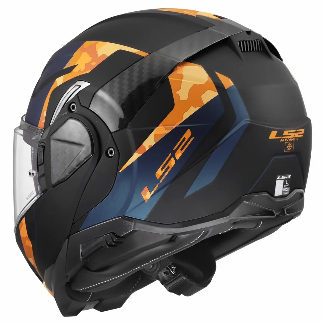 LS2 Helm Advant II FF910 - S - Zwart/ Oranje