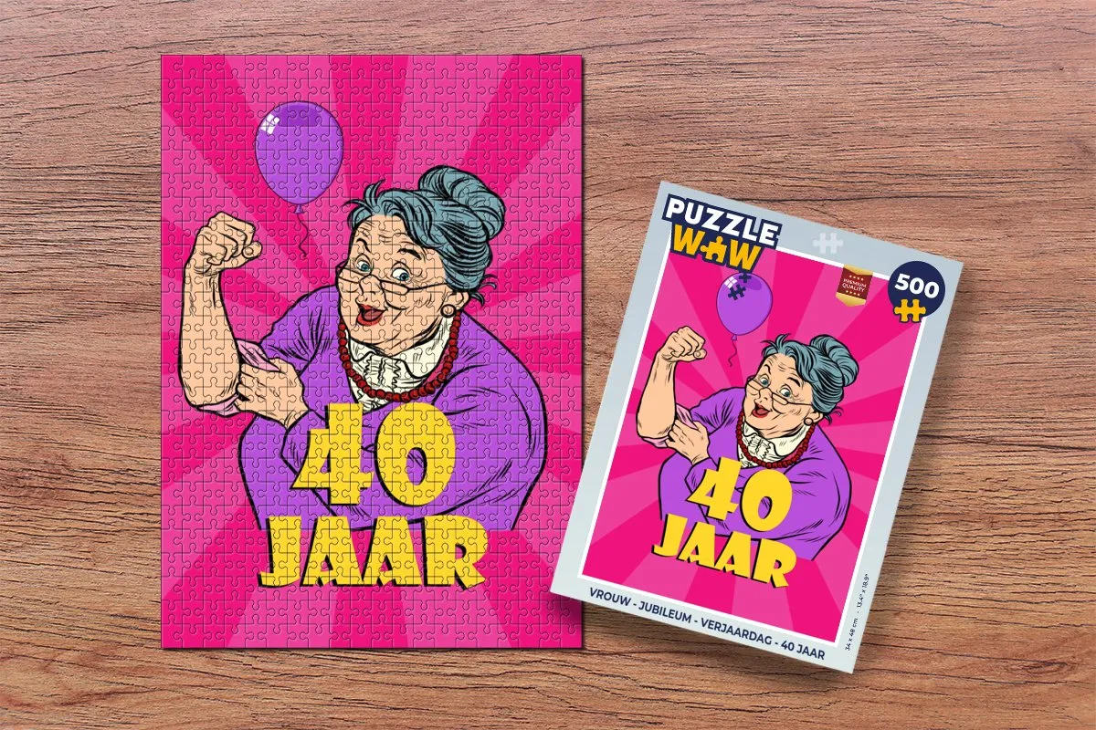 PuzzleWow Jubileum Legpuzzel 500 Stuks - Multicolor