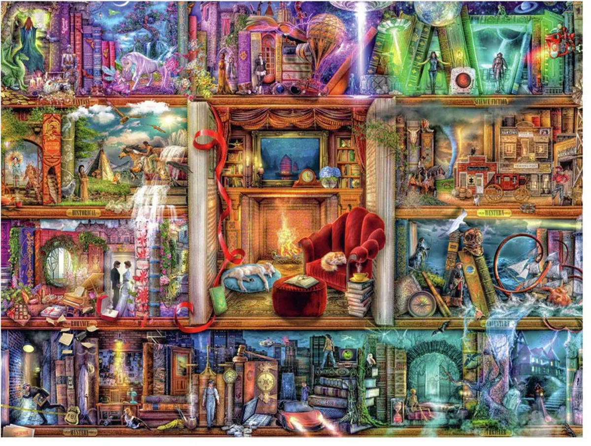Ravensburger De grote bibliotheek Legpuzzel 1500 Stuks - Meerkleurig