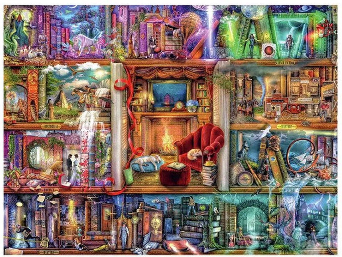 Ravensburger De grote bibliotheek Legpuzzel 1500 Stuks - Meerkleurig