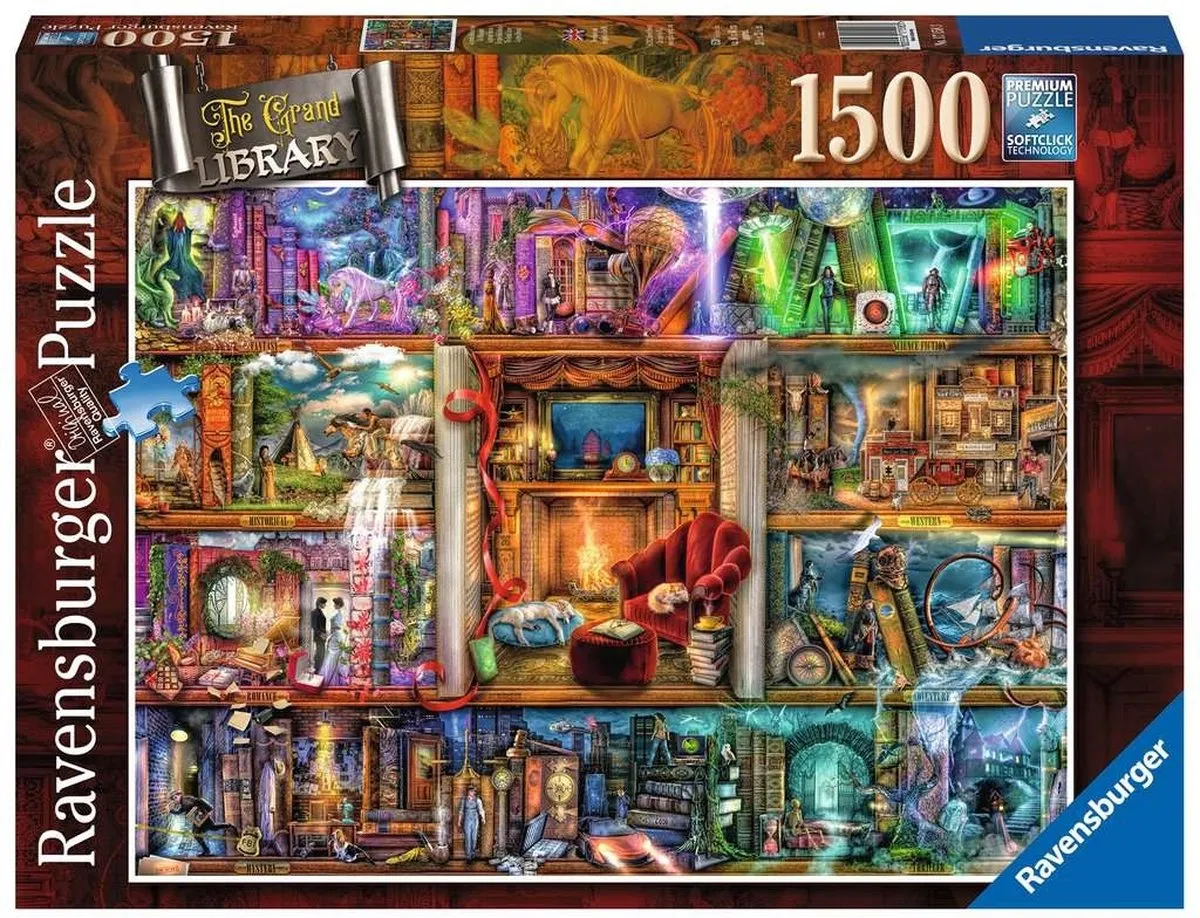 Ravensburger De grote bibliotheek Legpuzzel 1500 Stuks - Meerkleurig