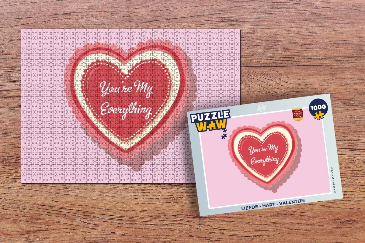 PuzzleWow Liefde Hart Legpuzzel 1000 Stuks - Valentijn
