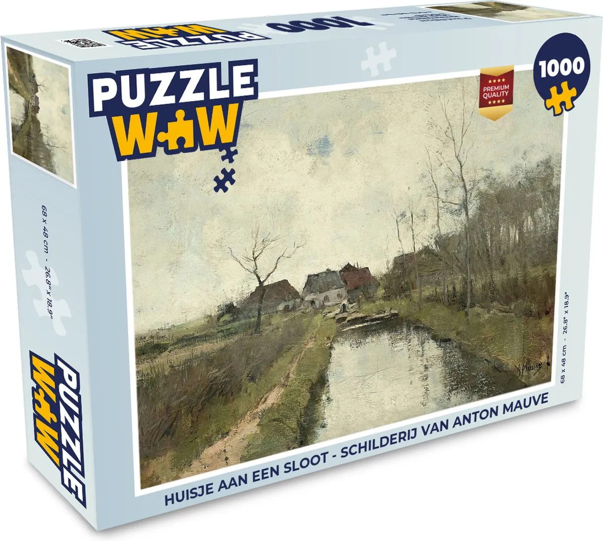 PuzzleWow Huisje aan een sloot