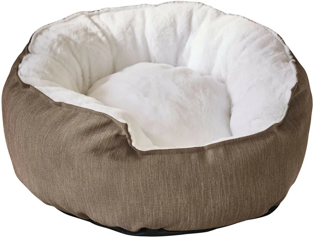 Loberon Huisdierenmand Camérelle - Bruin/Wit