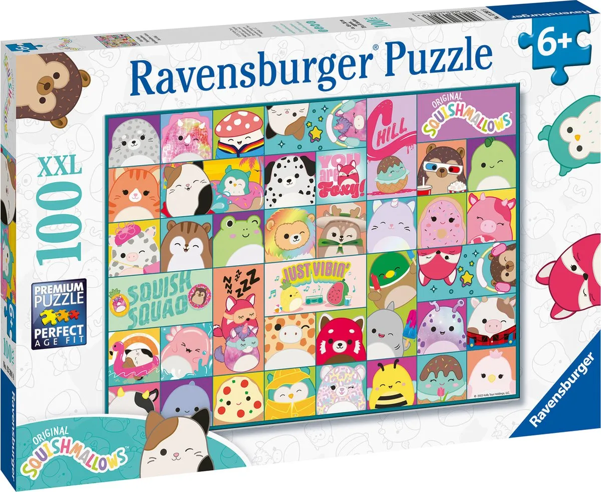 Ravensburger Squismallows Legpuzzel 100 XXL Stukjes - Multicolor