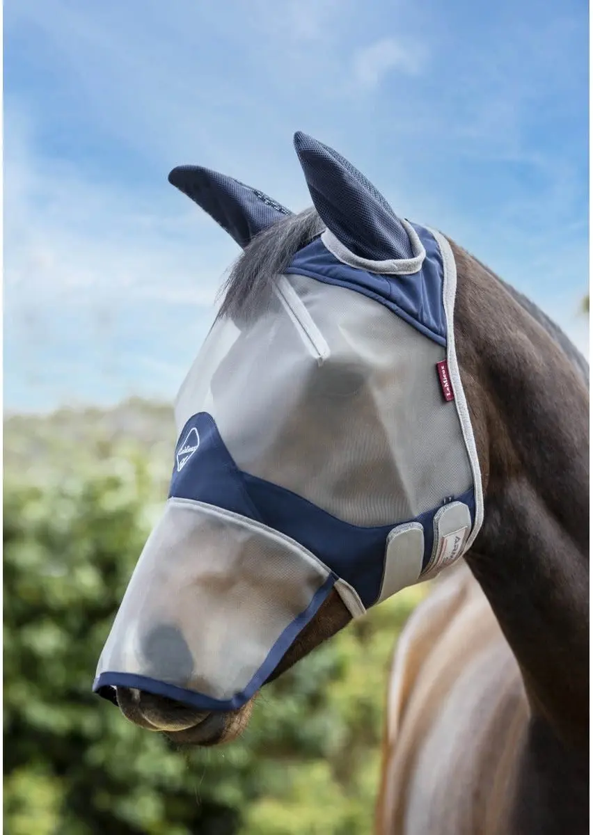 Lemieux Armourshield Pro Vliegenmasker M - Donkerblauw-grijs - afbeelding 6 van 6