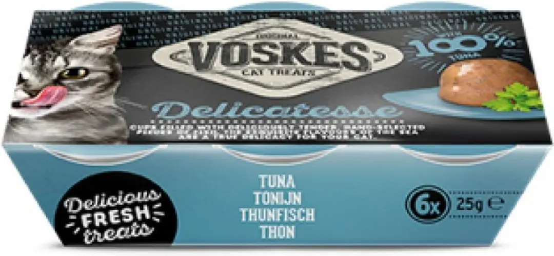 Voskes Tender Pieces Tonijn 6x25g