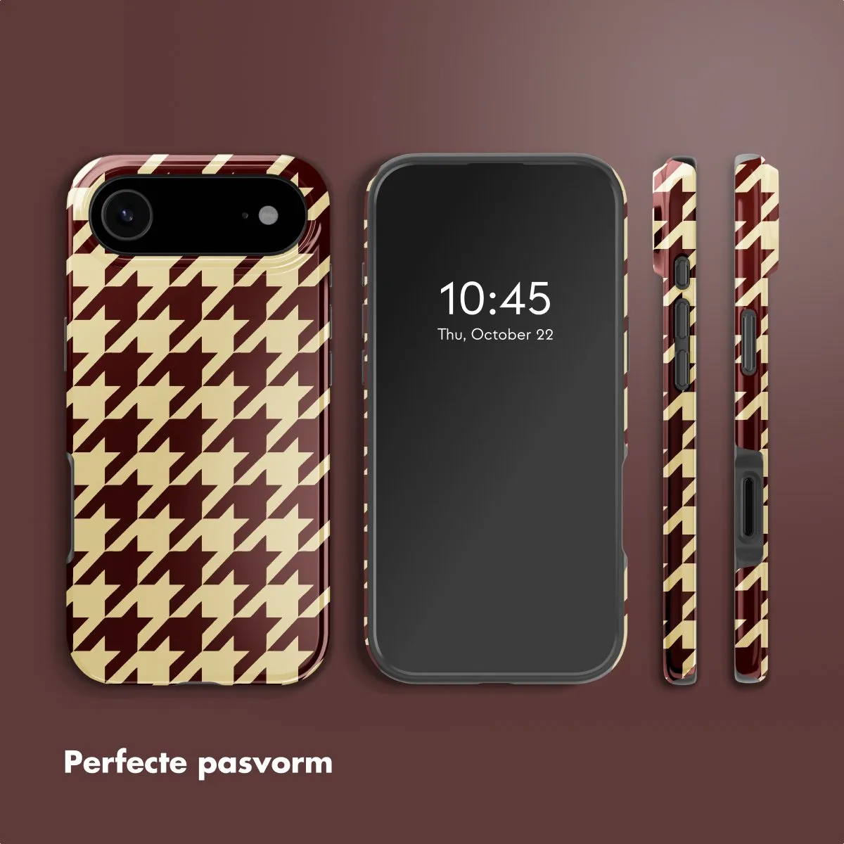 Selencia Hoesje iPhone 17 Air - MagSafe Pied-de-Poule - afbeelding 6 van 6