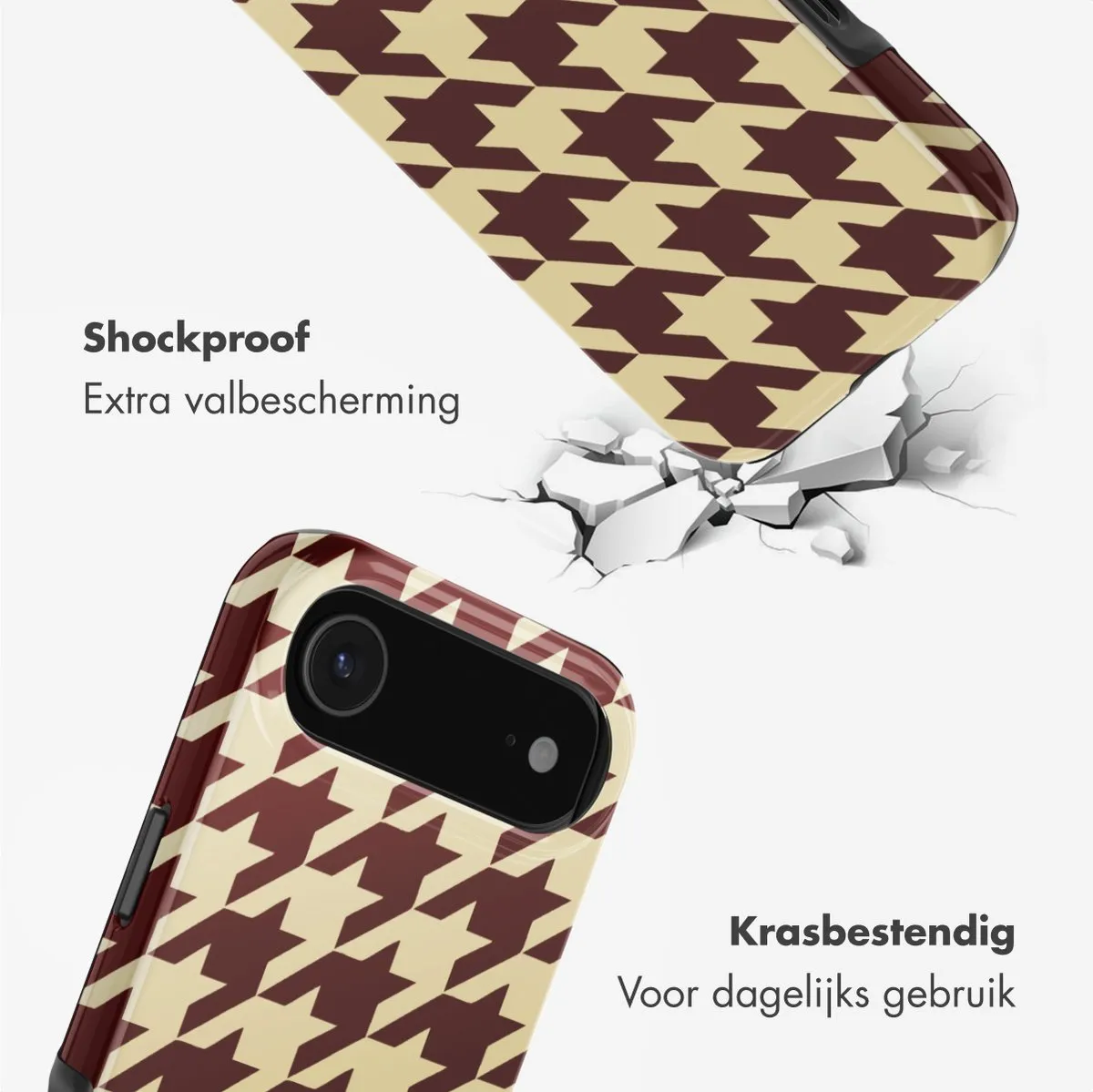 Selencia Hoesje iPhone 17 Air - MagSafe Pied-de-Poule
