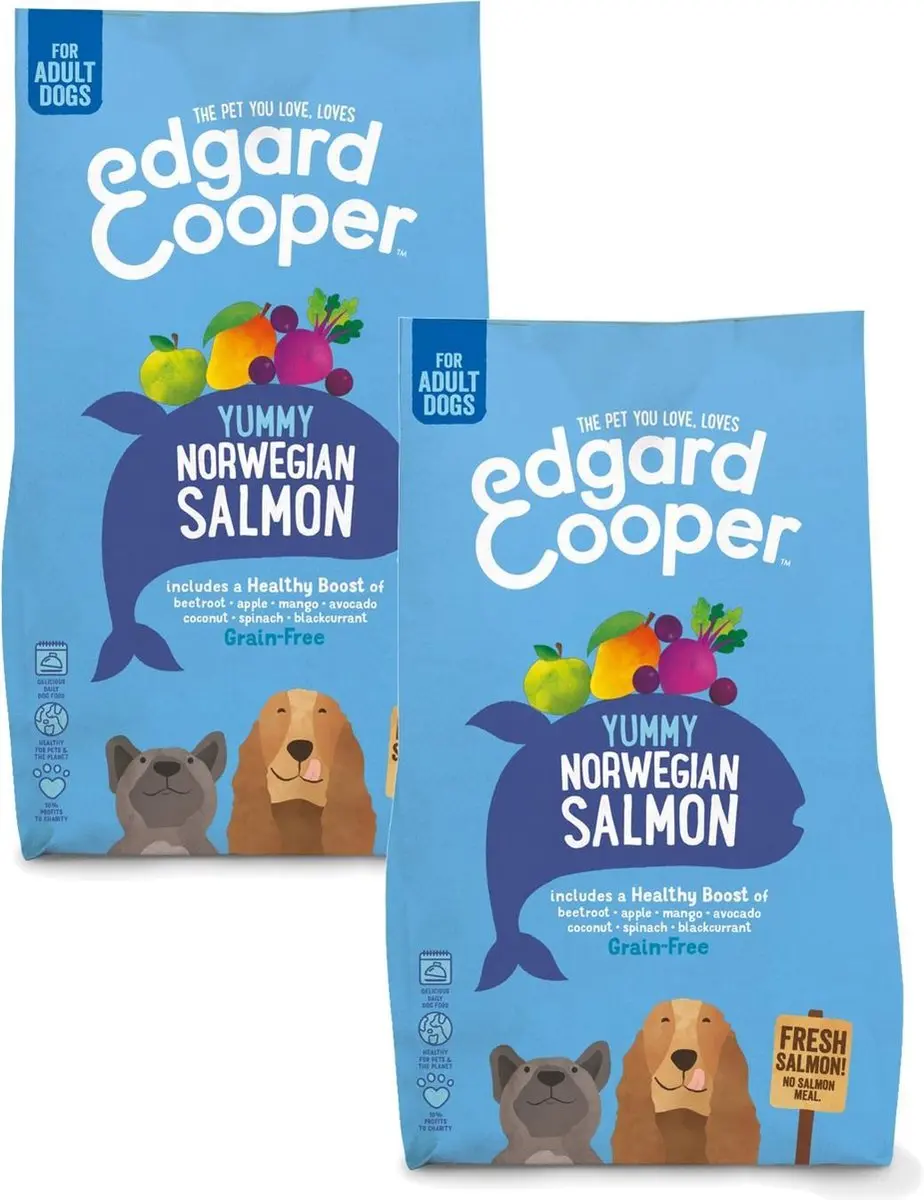 Edgard & Cooper Yummy Norwegian Salmon Adult Zalm&Rode Biet&Appel