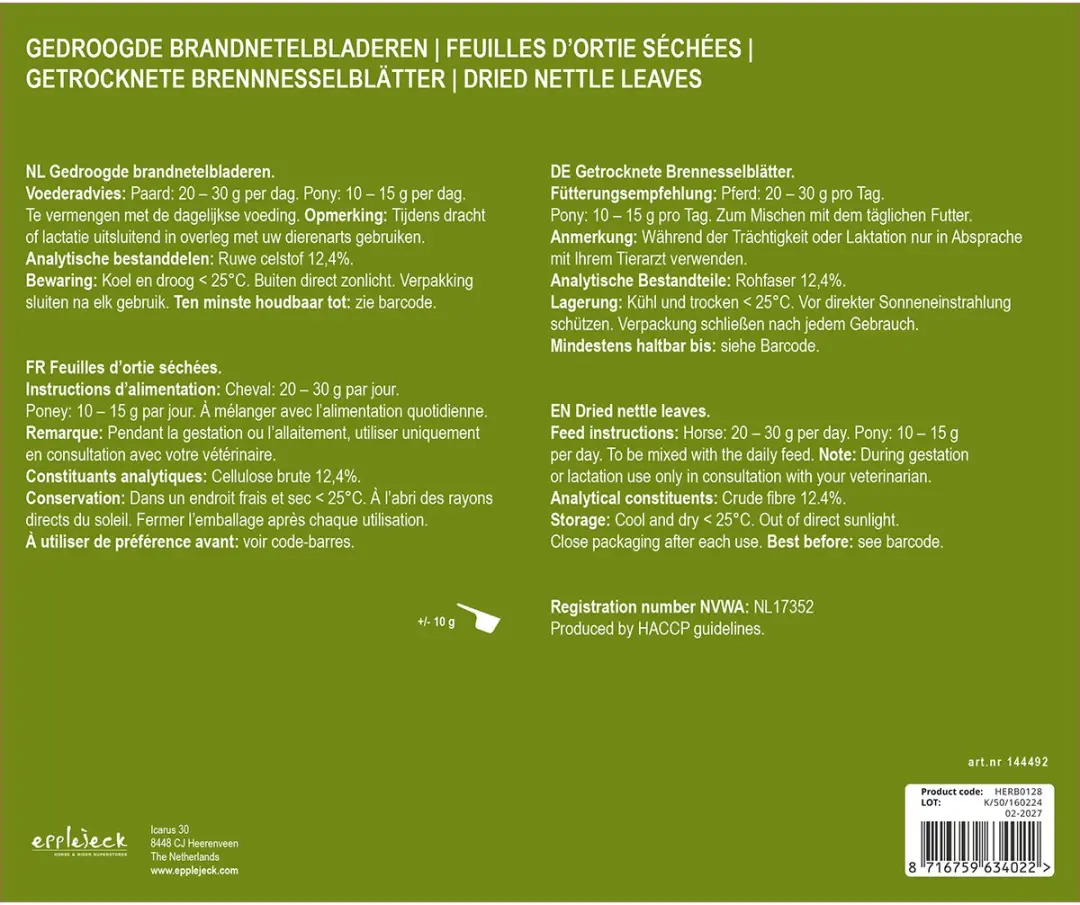 Epplejeck Brandnetel 800ml