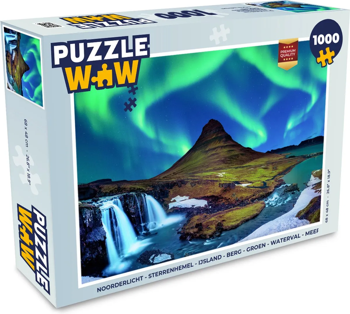 PuzzleWow Noorderlicht Legpuzzel 1000 Stuks - Multicolor