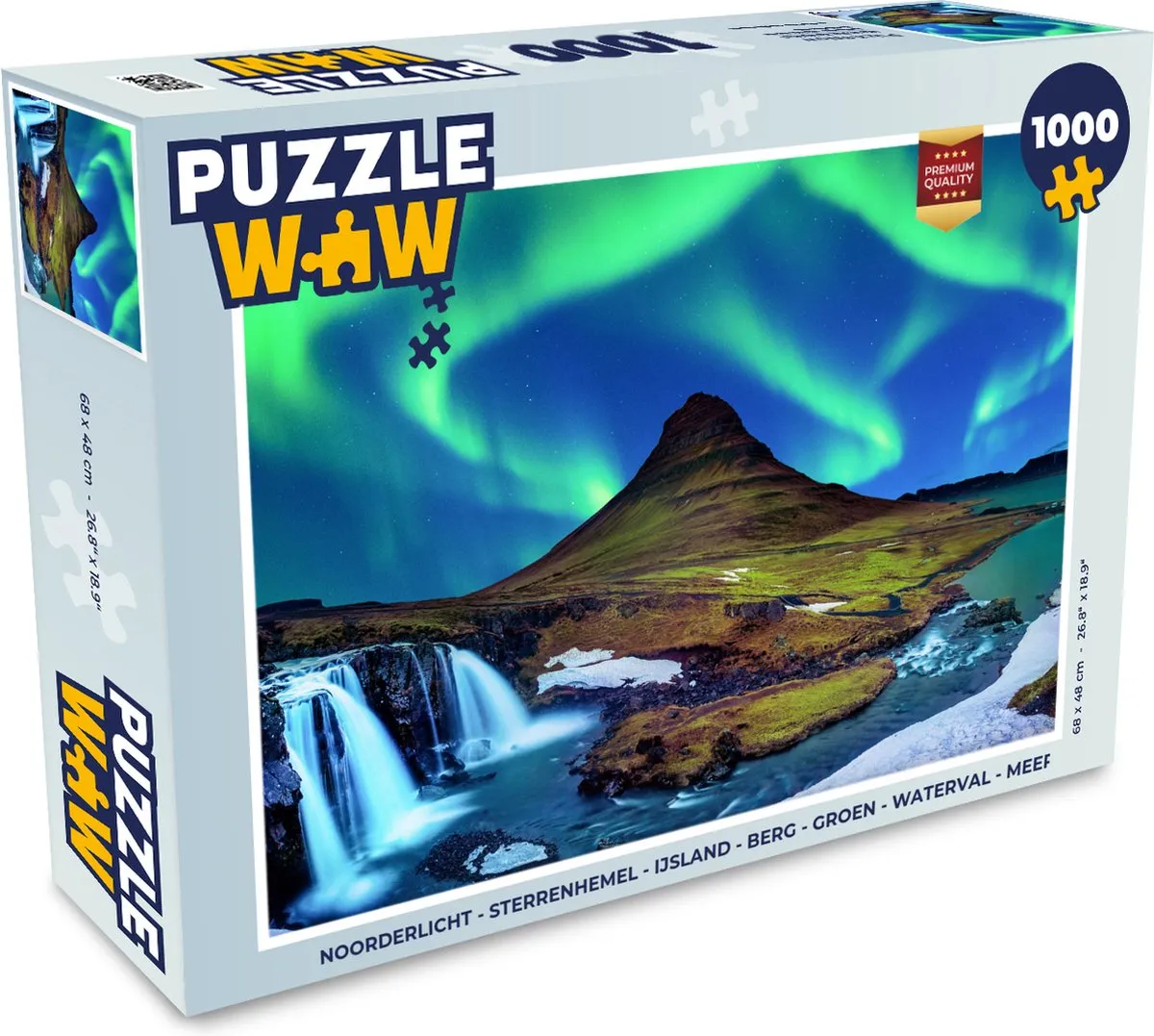 PuzzleWow Noorderlicht Legpuzzel 1000 Stuks - Multicolor