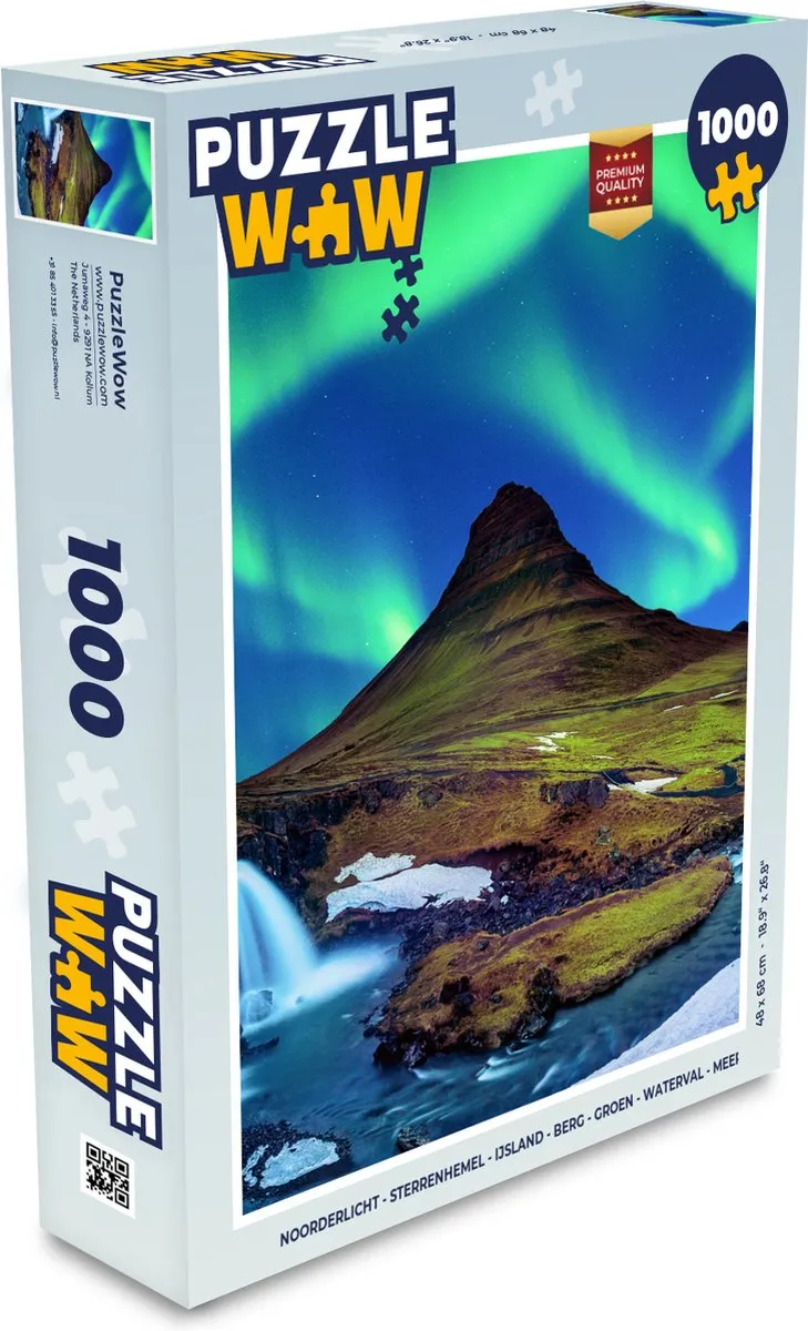 PuzzleWow Noorderlicht Legpuzzel 1000 Stuks - Multicolor