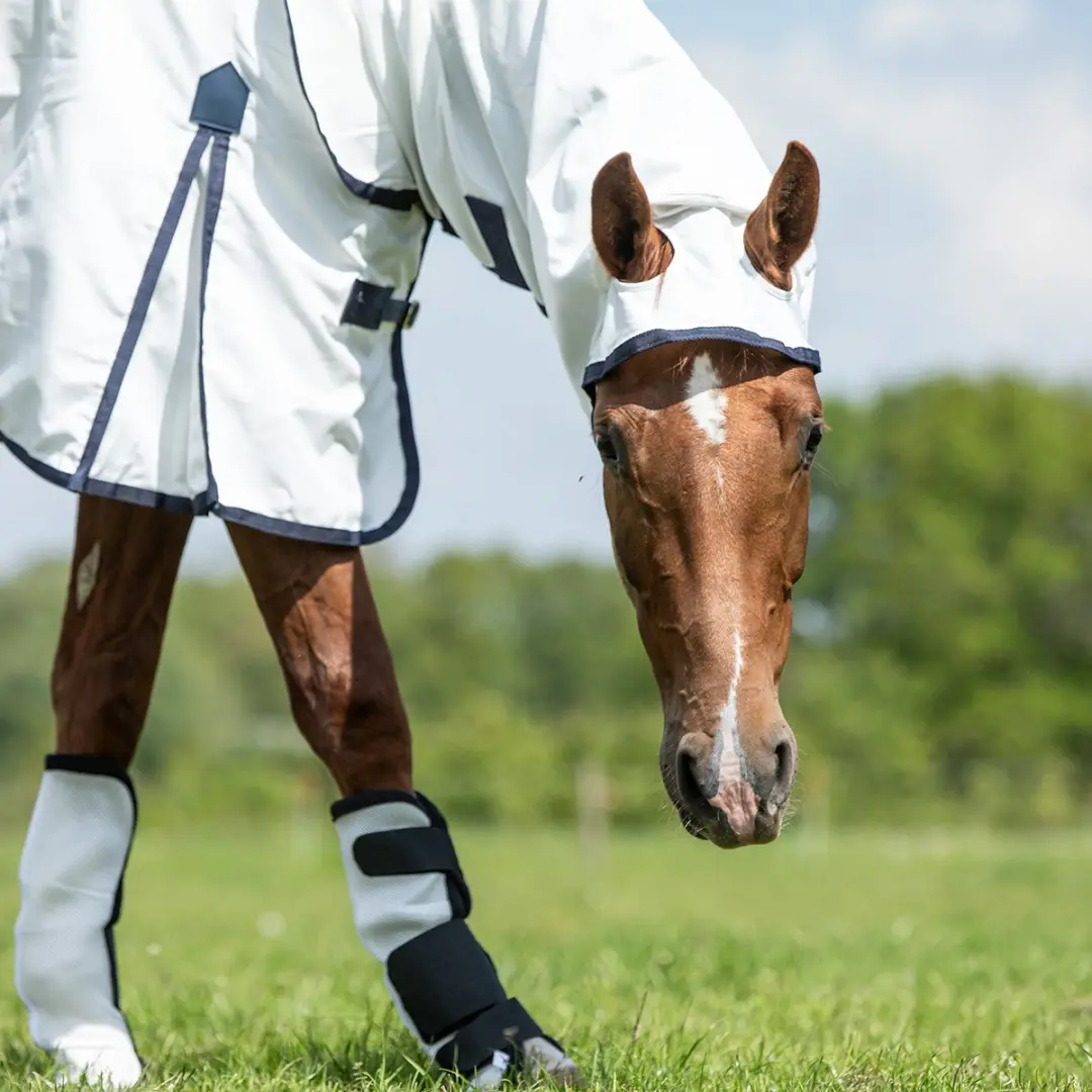 Horsegear Eczeemdeken Sweet Itch Full Neck - 105/135cm Wit - afbeelding 6 van 6