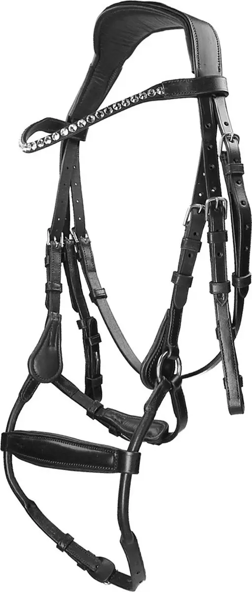 Horsegear Hoofdstel Horsegear Aquila Deluxe Zwart