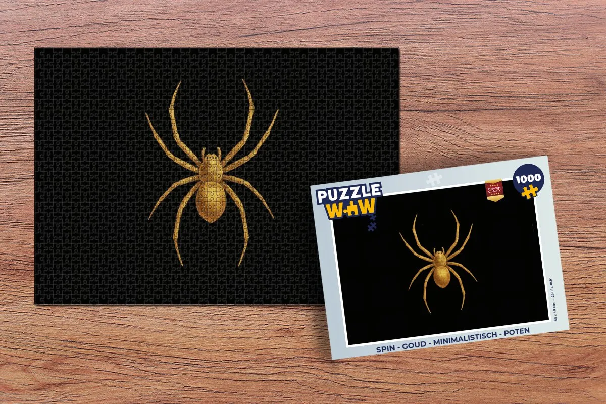 PuzzleWow Spin Legpuzzel 1000 Stuks - Goud