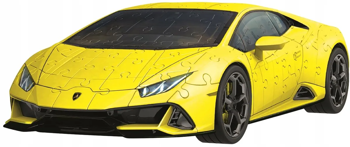 Ravensburger 3D Puzzel Lamborghini Huracán Evo - 156 Stukjes - Geel/Zwart