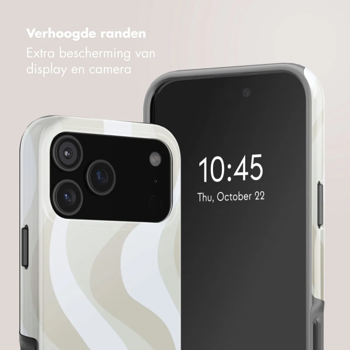 Selencia Hoesje iPhone 17 Pro Max Desert Waves Beige - MagSafe
