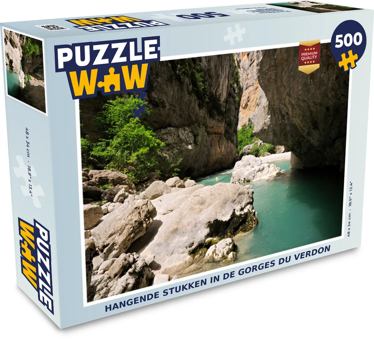 PuzzleWow Legpuzzel Gorges du Verdon 500 Stuks