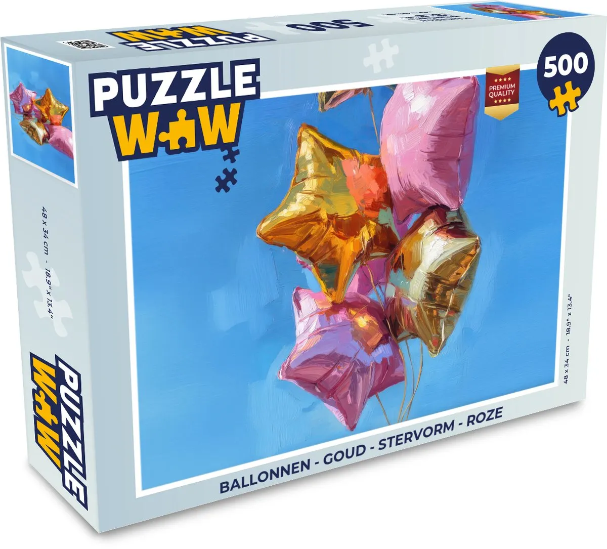 PuzzleWow Ballonnen Stervorm Puzzel 500 Stuks