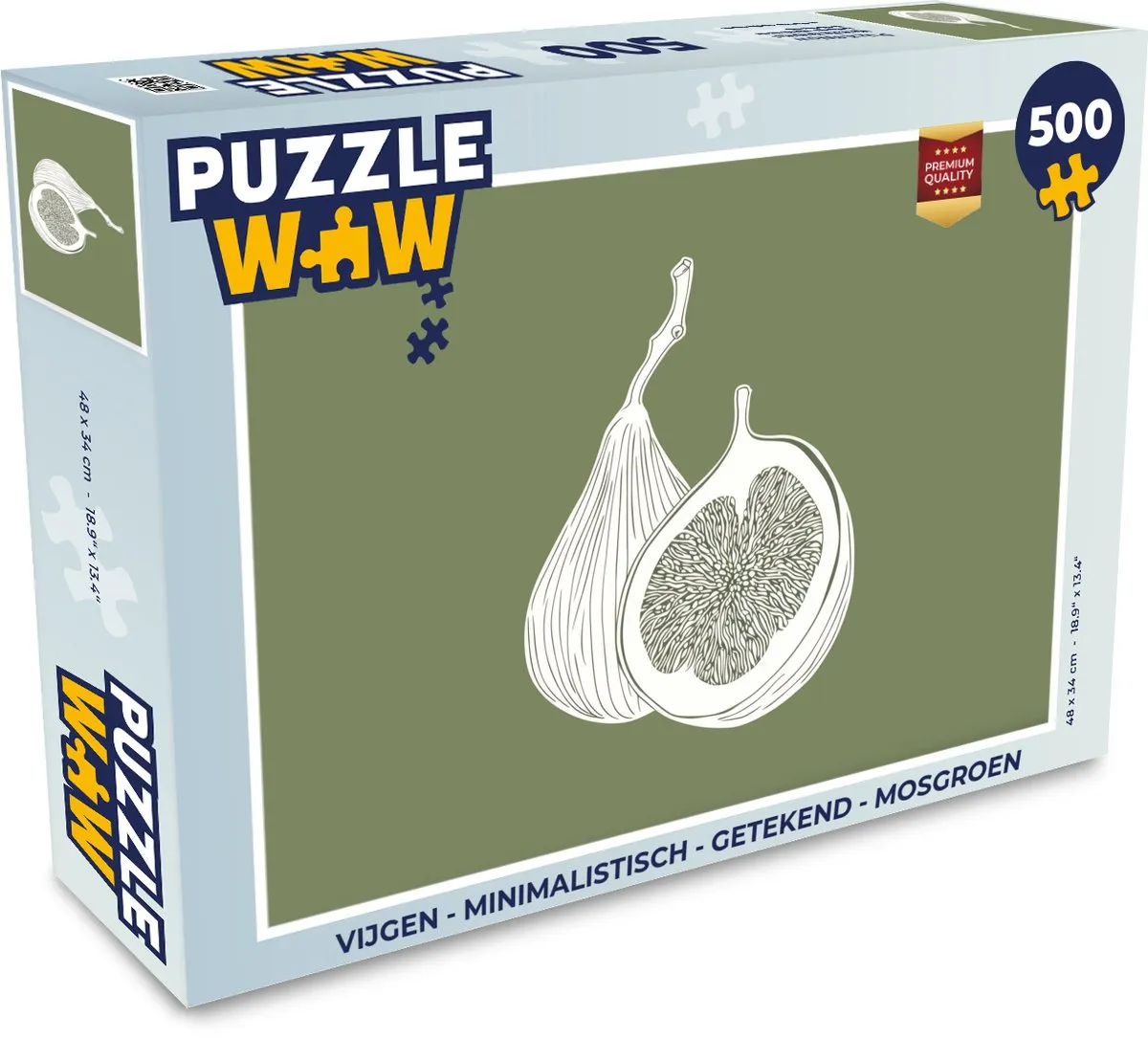 PuzzleWow Vijgen Legpuzzel 500 Stuks