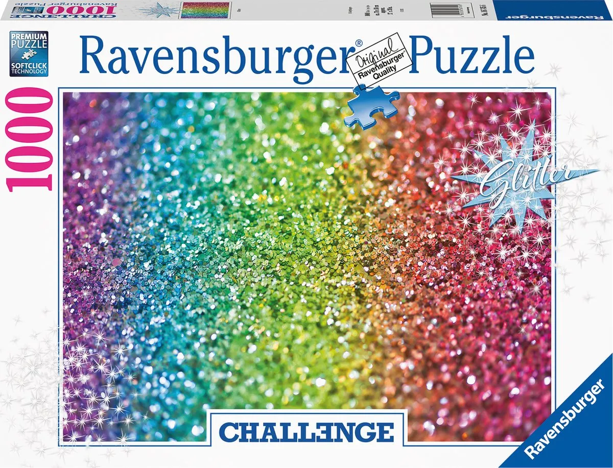 Ravensburger Glitter Puzzel 1000 Stuks - Multicolor