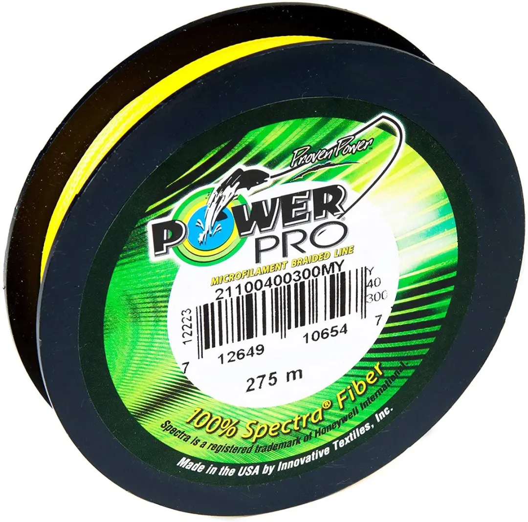 Shimano Power Pro Gevlochten Lijn 0.10mm - Geel - 275m