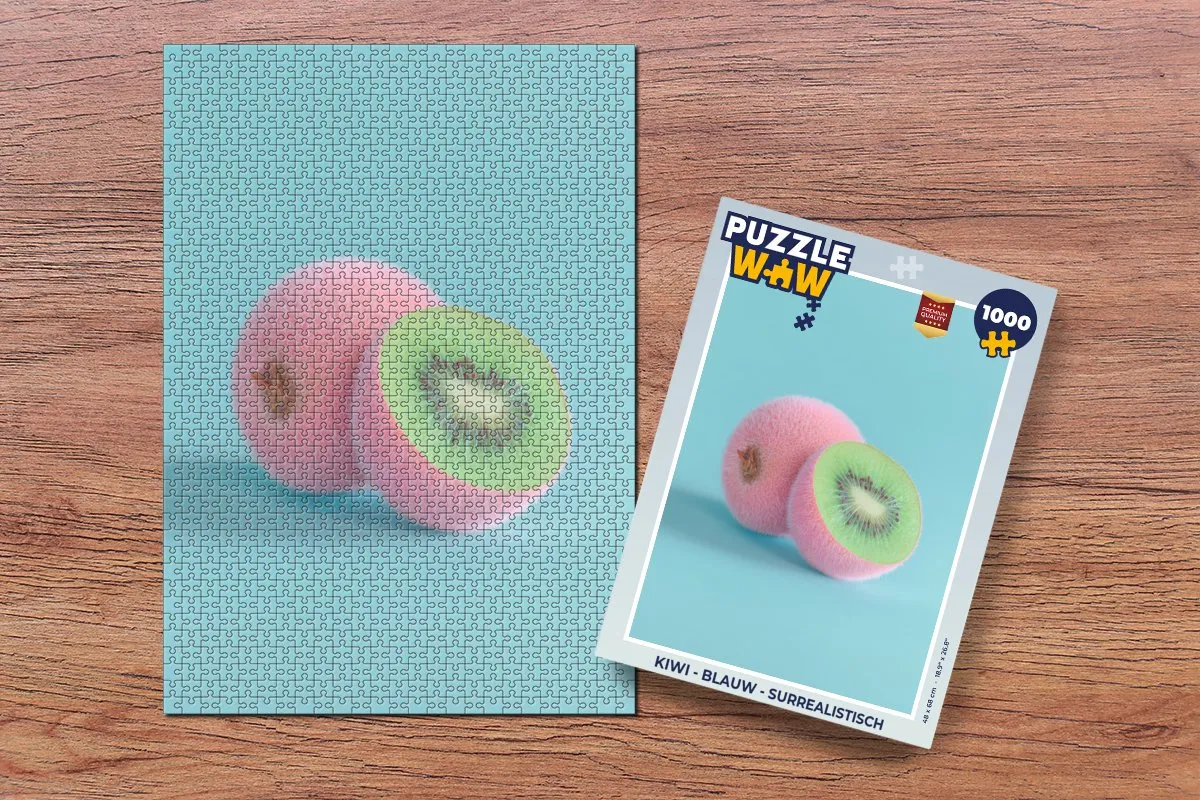 PuzzleWow Legpuzzel Kiwi 1000 Stuks - Surrealistisch