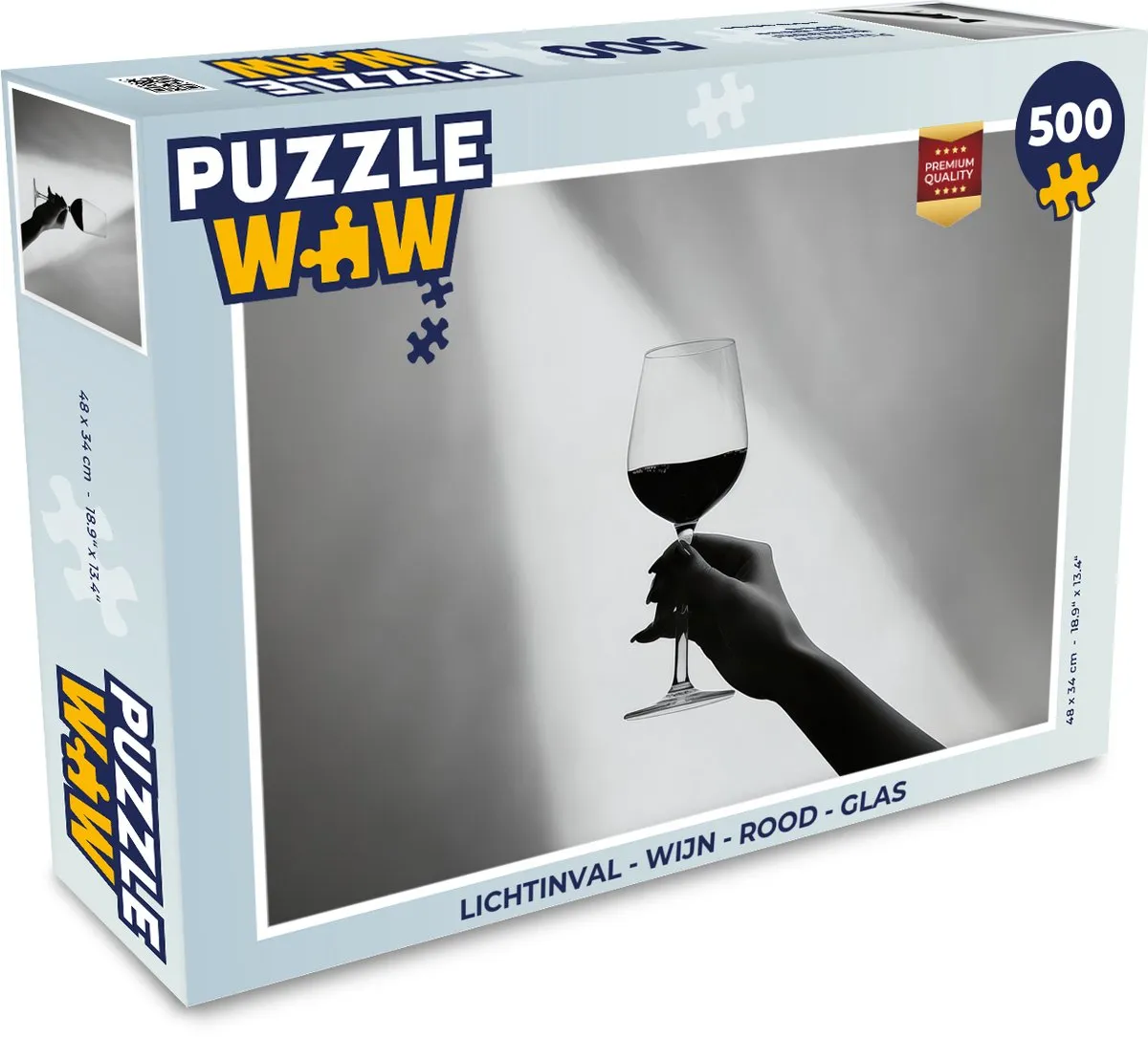 PuzzleWow Wijn Rood Legpuzzel 500 Stuks - MPN 8721169404004