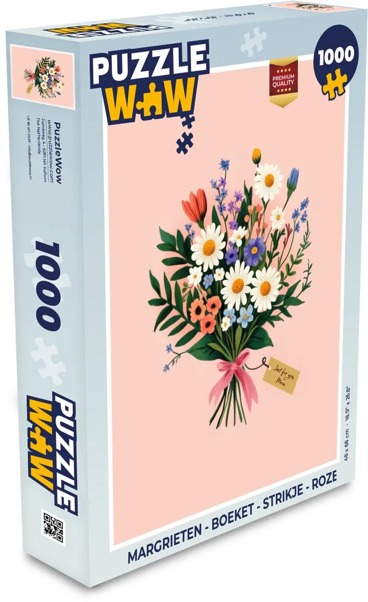 PuzzleWow Margrieten Legpuzzel 1000 Stuks