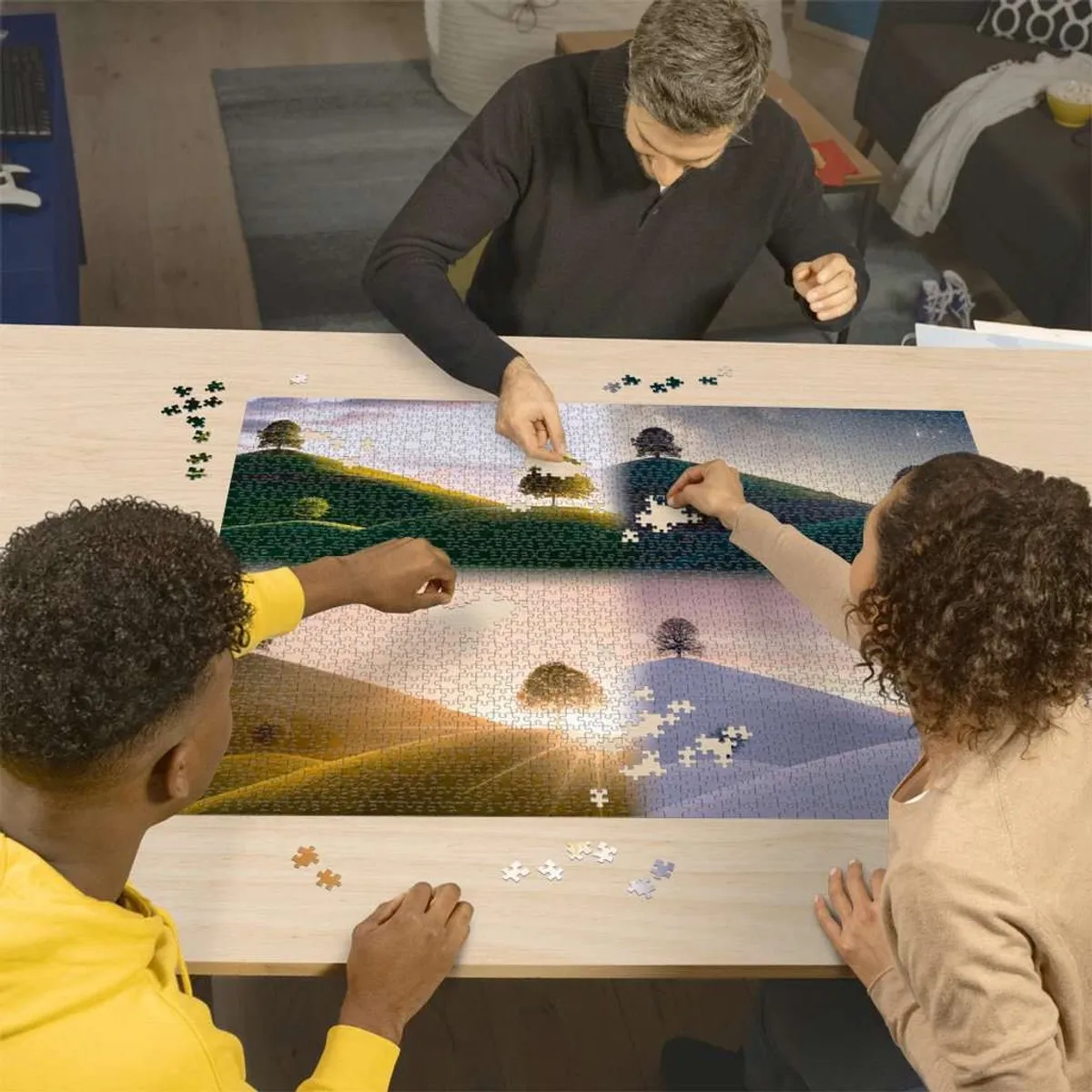 Ravensburger Stemmingsvolle Bomen en Bergen Legpuzzel 2000 Stuks - 17443