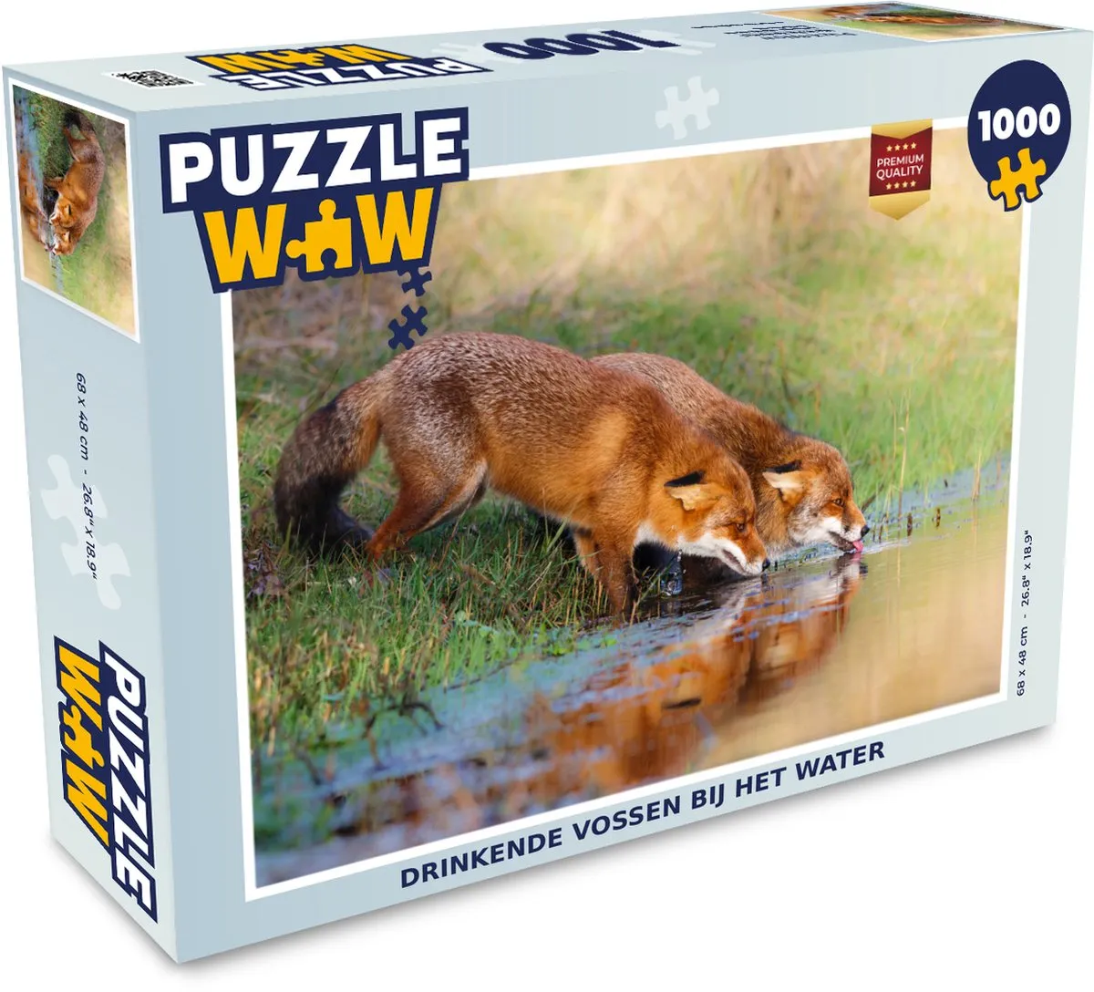 PuzzleWow Vossen Legpuzzel 1000 Stuks