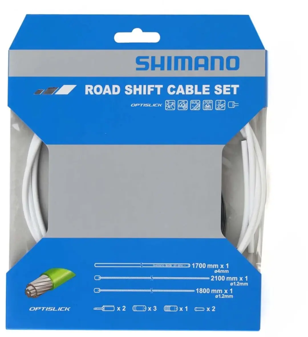 Shimano OT-SP41 OPTISLICK Schakelkabelset - Racefiets - RVS - Zwart - afbeelding 2 van 6