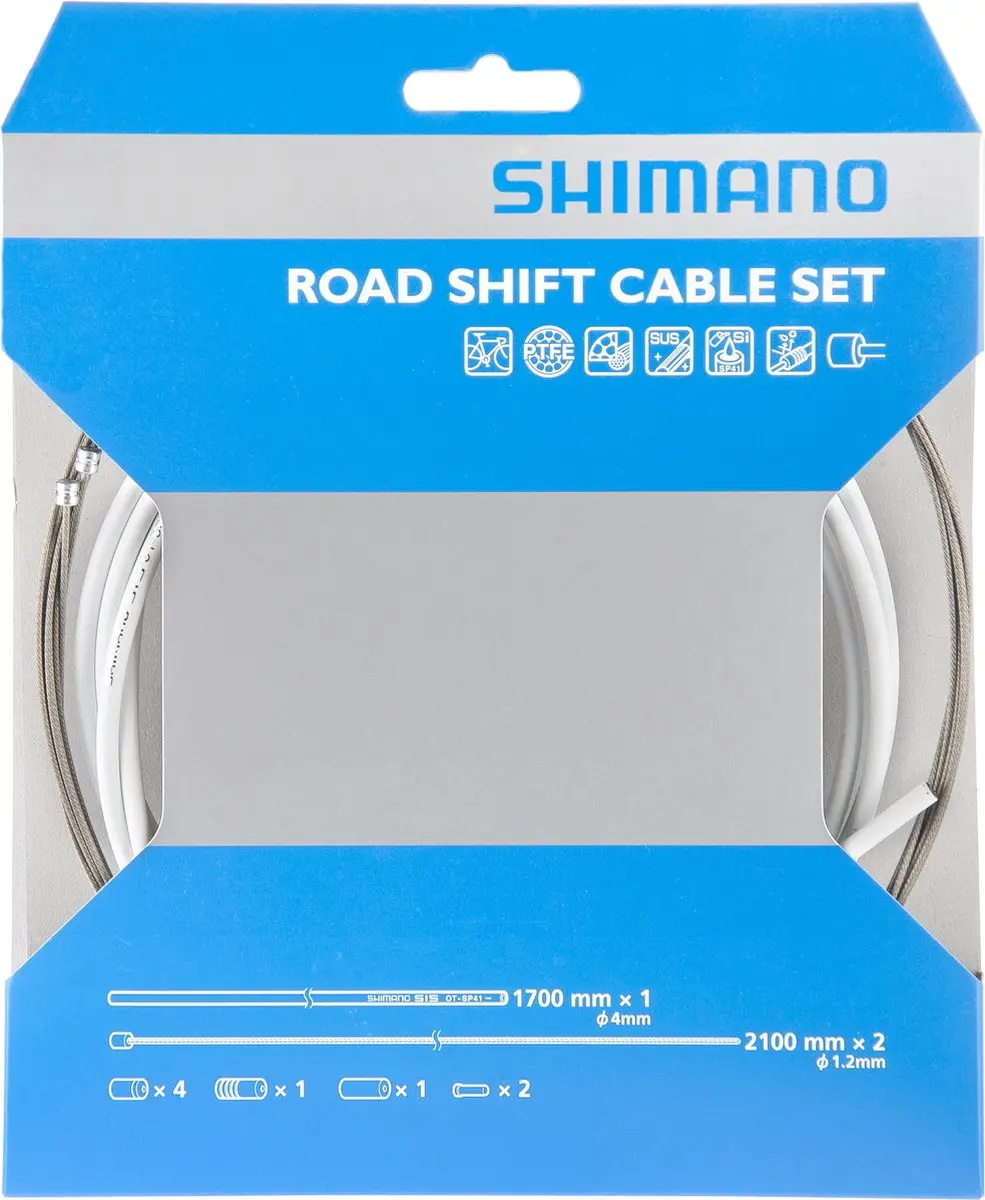 Shimano OT-SP41 OPTISLICK Schakelkabelset - Racefiets - RVS - Zwart - afbeelding 3 van 6