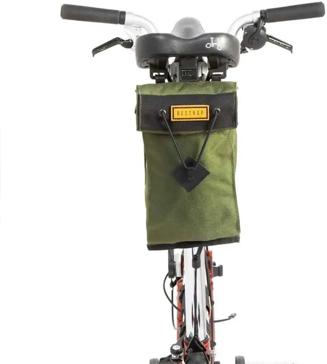Restrap City Zadeltas Vouwfiets 2L - Olijfgroen - afbeelding 4 van 6