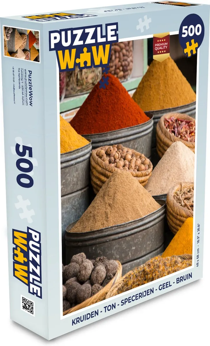 PuzzleWow Kruiden & Specerijen Legpuzzel 500 Stuks