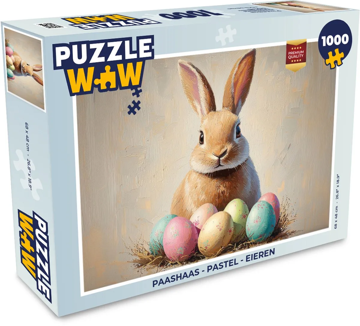 PuzzleWow Paashaas Legpuzzel 1000 Stuks