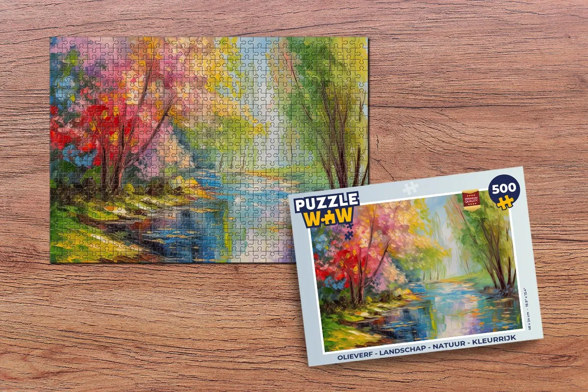 PuzzleWow Landschap Natuur Puzzel 500 Stuks - Multicolor