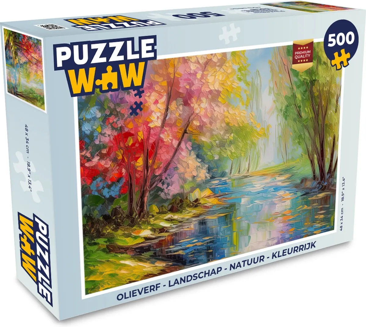 PuzzleWow Landschap Natuur Puzzel 500 Stuks - Multicolor